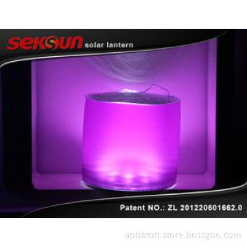 Solar Powered Collapsible Inflatable Led Lantern Lamp With